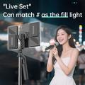 K06 Magnetic Bluetooth Selfie Stick with Dual Fill Lights - 170cm - Black