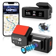K17 Dual 4K Dash Cam with HDR Night Vision, GPS, WiFi - Black
