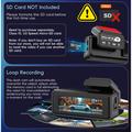 K17 Dual 4K Dash Cam with HDR Night Vision, GPS, WiFi - Black