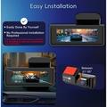 K17 Dual 4K Dash Cam with HDR Night Vision, GPS, WiFi - Black