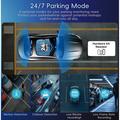 K17 Dual 4K Dash Cam with HDR Night Vision, GPS, WiFi - Black
