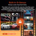 K19 Dual Dash Cam 4K Ultra HD with GPS, WiFi - Black