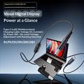 K595-8 USB-C/DC Power Cable 140W - 8 Adapters, Digital Display - 1.5m - Black
