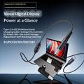 K595 USB-C/DC Power Cable 140W - Digital Display, 6-Level Voltage Adjustment - 1.5m - Black