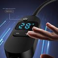 K595 USB-C/DC Power Cable 140W - Digital Display, 6-Level Voltage Adjustment - 1.5m - Black