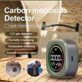 K5B 3-in-1 Carbon Monoxide Detector with Temperature/Humidity Monitor for Camping - Green