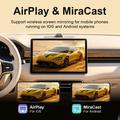 K6 Plus 4-in-1 Wireless CarPlay/Android Auto Adapter - AirPlay, Miracast - Black