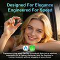 K6 Plus 4-in-1 Wireless CarPlay/Android Auto Adapter - AirPlay, Miracast - Orange