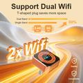 K6 Plus 4-in-1 Wireless CarPlay/Android Auto Adapter - AirPlay, Miracast - Orange