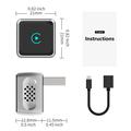 K6 Ultra Wireless CarPlay/Android Auto Adapter 2-in-1 – Bluetooth 4.2, Dual-Band WiFi - Silver