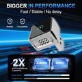 K6 Ultra Wireless CarPlay/Android Auto Adapter 2-in-1 – Bluetooth 4.2, Dual-Band WiFi - Silver