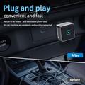 K6 Ultra Wireless CarPlay/Android Auto Adapter 2-in-1 – Bluetooth 4.2, Dual-Band WiFi - Silver
