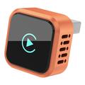 K6 Ultra1 2-in-1 Wireless CarPlay/Android Auto Adapter – Bluetooth 5.4, Dual-Band WiFi - Orange