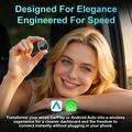 K6 Ultra1 2-in-1 Wireless CarPlay/Android Auto Adapter – Bluetooth 5.4, Dual-Band WiFi - Orange