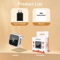 K6 Ultra1 2-in-1 Wireless CarPlay/Android Auto Adapter – Bluetooth 5.4, Dual-Band WiFi - Silver