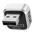 K6 Ultra1 2-in-1 Wireless CarPlay/Android Auto Adapter – Bluetooth 5.4, Dual-Band WiFi - Silver