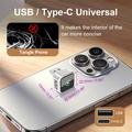 K6 Ultra1 2-in-1 Wireless CarPlay/Android Auto Adapter – Bluetooth 5.4, Dual-Band WiFi - Silver