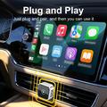 K6 Ultra1 2-in-1 Wireless CarPlay/Android Auto Adapter – Bluetooth 5.4, Dual-Band WiFi - Silver