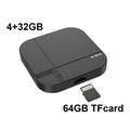 K712 Wireless CarPlay/Android Auto AI Box - 4+32GB, Bluetooth 5.3, Dual-Band WiFi - Black