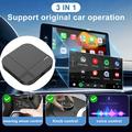 K712 Wireless CarPlay/Android Auto Adapter - 2+16GB, Bluetooth 5.3, Dual-Band WiFi - Black