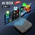 K712 Wireless CarPlay/Android Auto Adapter - 2+16GB, Bluetooth 5.3, Dual-Band WiFi - Silver