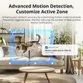 K7P Wireless Security Camera - 1080P, Human Tracking, Night Vision, Two-Way Audio - White