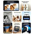 K7P Wireless Security Camera - 1080P, Human Tracking, Night Vision, Two-Way Audio - White