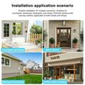 K90 Dual-Lens Window Security Camera - 2K Dual View, Dual-Band WiFi, Human Detection - White