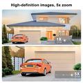K90 Dual-Lens Window Security Camera - 2K Dual View, Dual-Band WiFi, Human Detection - White