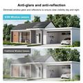 K90 Dual-Lens Window Security Camera - 2K Dual View, Dual-Band WiFi, Human Detection - White