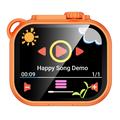 KC01 Kids Camera Toy with Games, Music, 16X Zoom - Orange