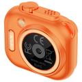 KC01 Kids Camera Toy with Games, Music, 16X Zoom - Orange