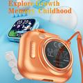 KC01 Kids Camera Toy with Games, Music, 16X Zoom - Orange