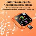 KC01 Kids Camera Toy with Games, Music, 16X Zoom - Orange