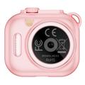 KC01 Kids Camera Toy with Games, Music, 16X Zoom - Pink
