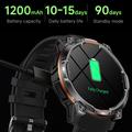 KC108 Sports Smart Watch with Heart Rate & SpO2 Monitor - Orange / Black
