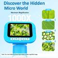 KM18 2.4" 1000x Magnification Digital Microscope for Kids - Blue