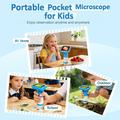 KM18 2.4" 1000x Magnification Digital Microscope for Kids - Blue