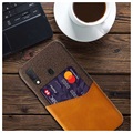 KSQ Samsung Galaxy A20e Case with Card Pocket - Coffee