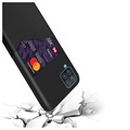 KSQ Samsung Galaxy A12 Case with Card Pocket - Black