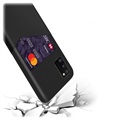 KSQ Samsung Galaxy A41 Case with Card Pocket - Black