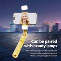 KT08 Gimbal Stabilizer with Tripod and Magnetic Fill Light - Yellow