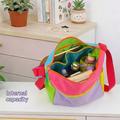 Kamapolo 22602 Dopamine Color Block Shoulder Bag - Green / Colorful