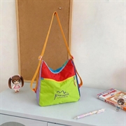 Kamapolo 22602 Dopamine Color Block Shoulder Bag - Yellow / Colorful