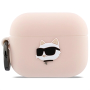 AirPods Pro 3 Karl Lagerfeld Choupette Head 3D Silicone Case