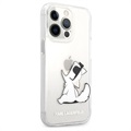 Karl Lagerfeld Clear iPhone 13 Pro Max TPU Case - Choupette Eat