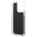 Karl Lagerfeld Gatsby Liquid Glitter iPhone 13 Pro Case - Black