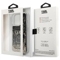 Karl Lagerfeld Gatsby Liquid Glitter iPhone 13 Pro Max Case - Black