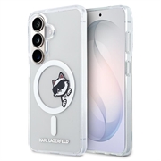 Samsung Galaxy S26 Karl Lagerfeld IML Choupette Peekaboo Logo Magnetic Case - Transparent
