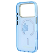 iPhone 18 Pro Max Karl Lagerfeld IML Choupette Peekaboo Logo Magnetic Case - Blue